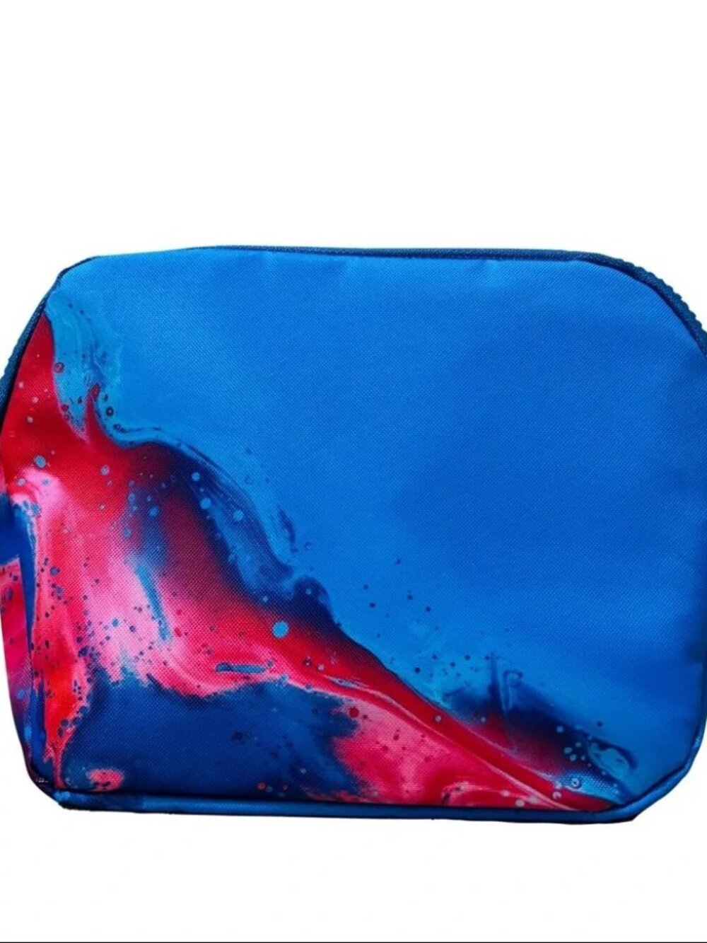 *LIMITED EDITION* Sephora Zipped Blue & Pink Swirl Cosmetic bag